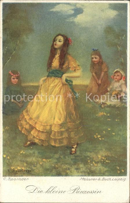 Kuenstlerkarte C. Sporleder Die kleine Prinzessin Meissner-und-Buch-Verlag