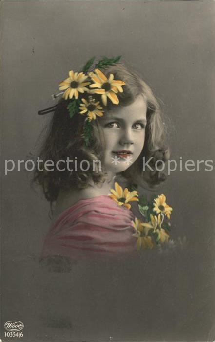 Foto Weco Nr. 10354/6 Kind Blumen