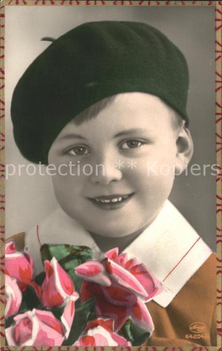 Foto Amag Nr. 64204/6 Kind Hutmode Rosen