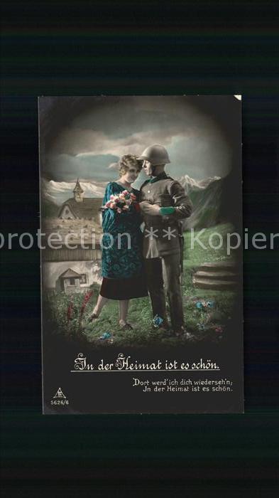 Soldatenpoesie Foto-PH-Nr. 5626/6 In der Heimat ist es schoen