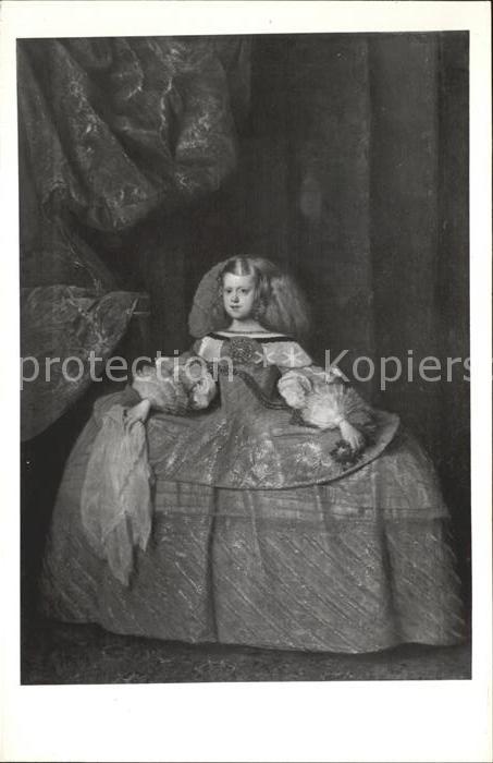 Kuenstlerkarte Alte Kuenstler Velazquez La Infanta dona Margarita de Auteria