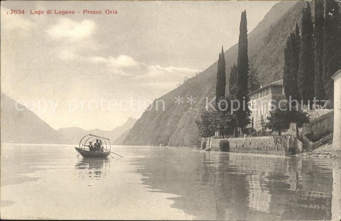 Oria Valsolda Panorama Fischerboot