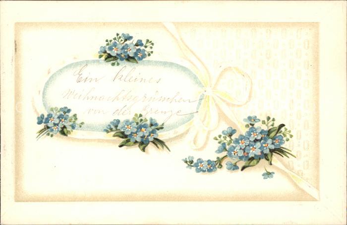 Blumen Vergissmeinnicht Litho