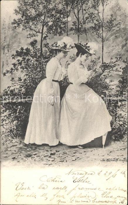 Hutmode Frauen Kuenstlerkarte