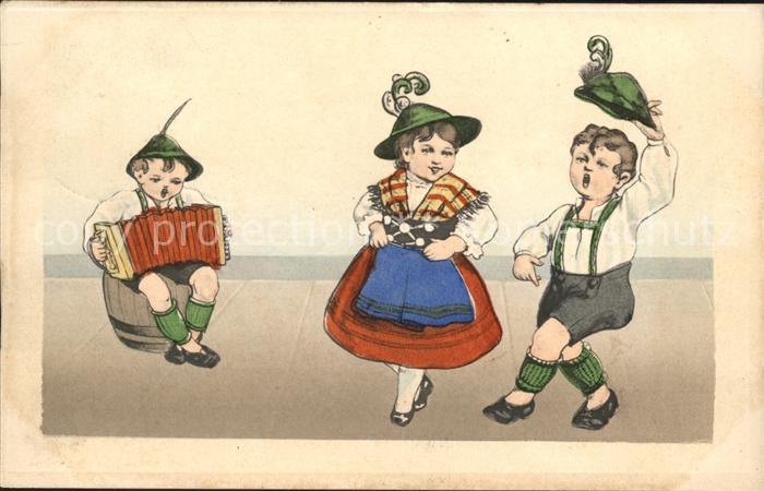 Tanz Taenzer Trachten Handharmonika