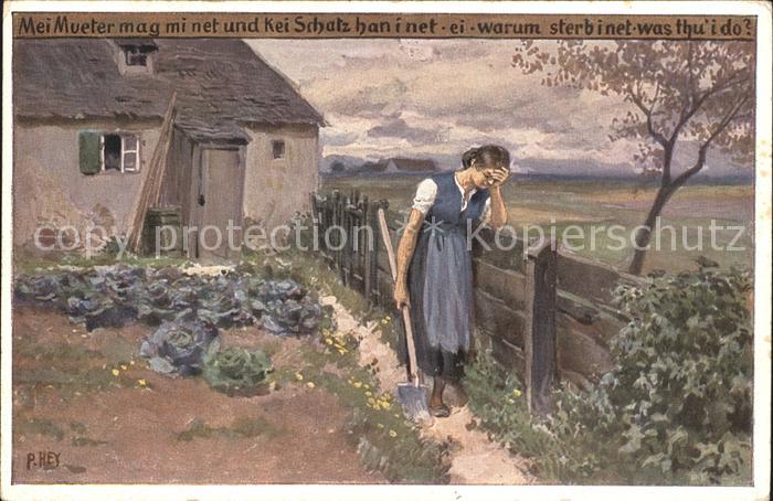 Hey Paul Nr. 93 Volksliederkarte Mei Mueter mag mi n