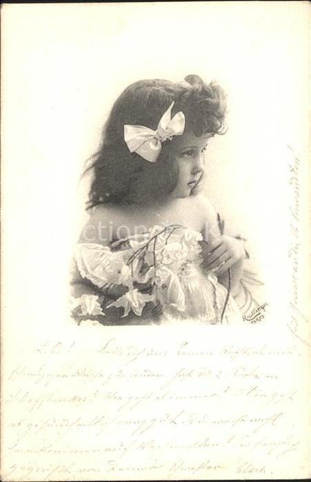 Foto Reutlinger Paris Kind Blumen Schleife