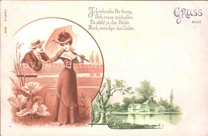 Poesie Gedicht Paar Hutmode Schirm