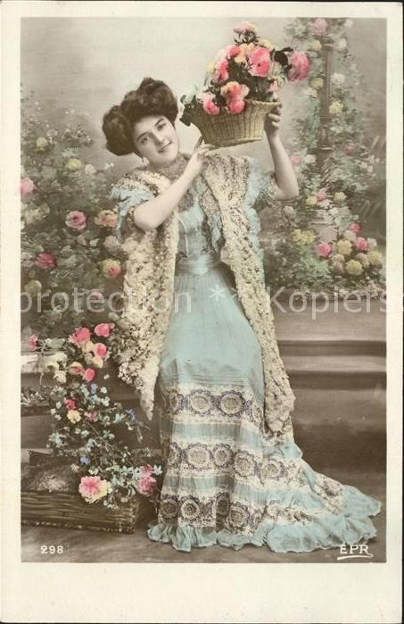 Foto EPR Nr. 298 Frau Mode Blumen