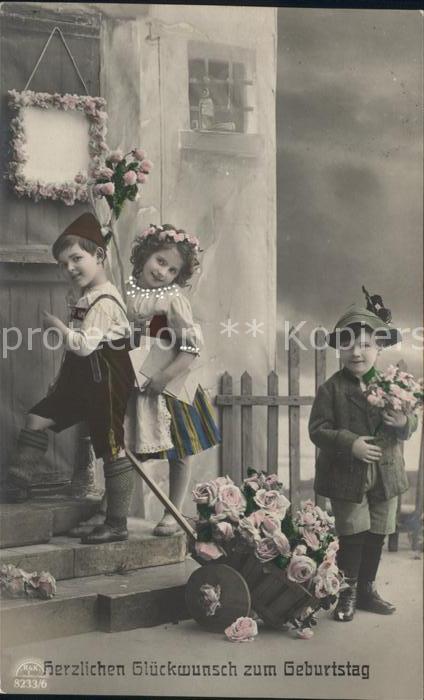 Foto RKL Paris Nr. 8233/6 Geburtstag Kinder Rosen