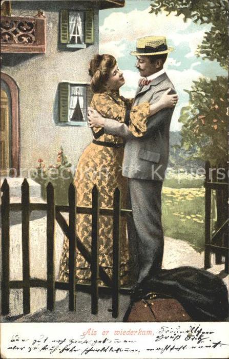 Paare Als er wiederkam Litho