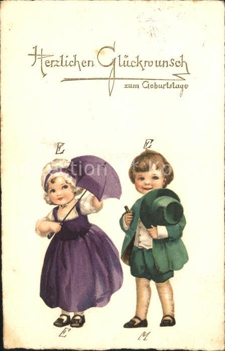 Geburtstag Kinder Regenschirm Zigarre Hut