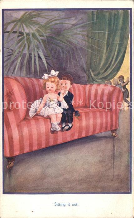 Kinder Child Enfants Handkuss Faecher Sofa