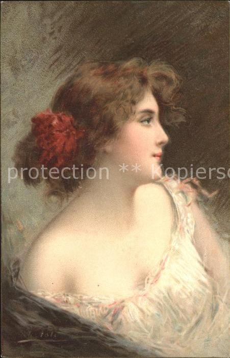 Frauen Kuenstlerkarte A. Asti K.F. Editeurs Paris Serie 1292 Litho