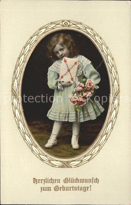 Geburtstag Glueckwunsch Kind Rosen Brief