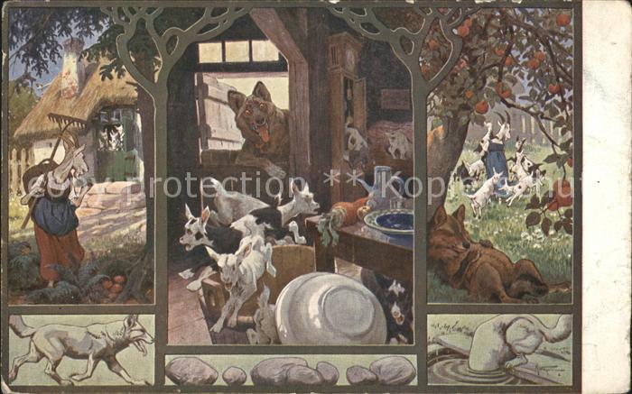 Maerchen Sagen Der Wolf und die 7 Geisslein