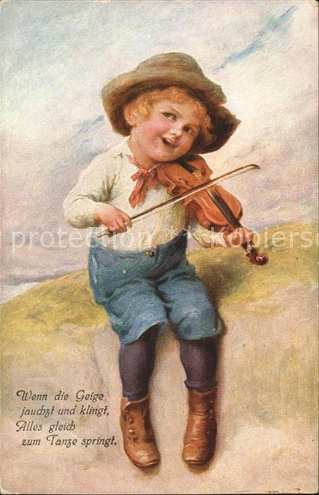 Geige Kind Gedicht Verlag-HB-Nr. 404/1