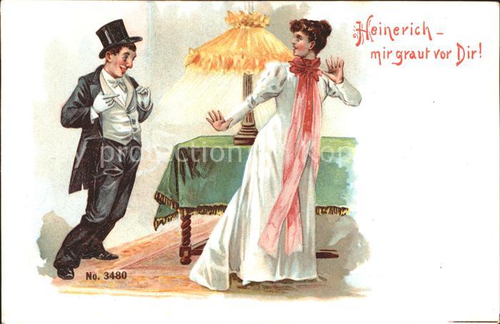 Humor Heinerich Zylinder Tischlampe Grauen