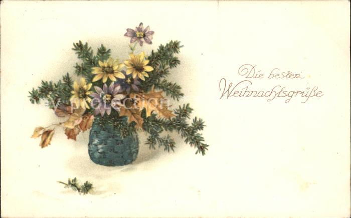 Weihnachten Blumen Litho