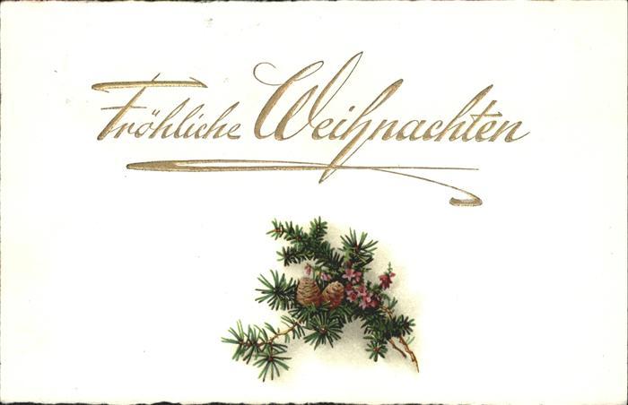 Weihnachten Tannenzapfen Litho