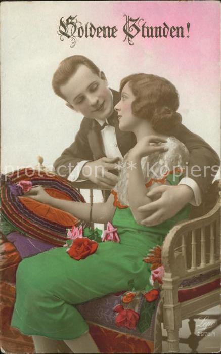 Foto Lepo Nr. 2278/1 Paar Rosen Goldene Stunden