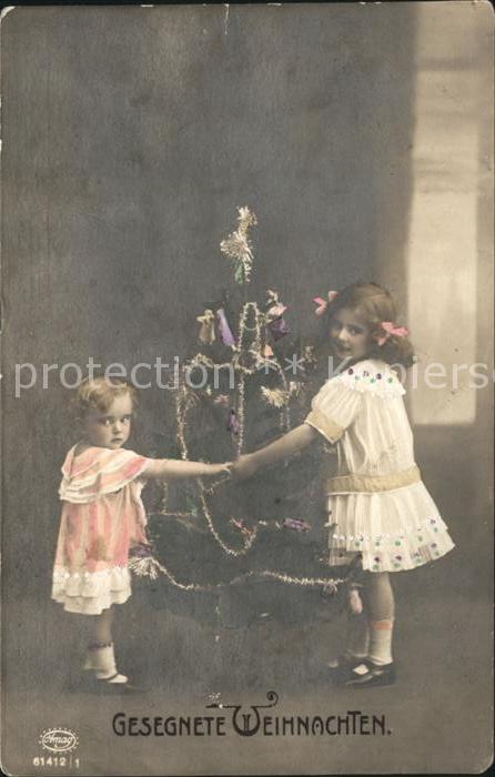 Foto Amag Nr. 61412/1 Kinder Weihnachtsbaum Weihnacht