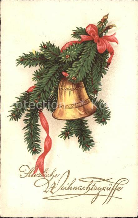 Kirchenglocke Churchbell Cloche Eglise Weihnachten Litho