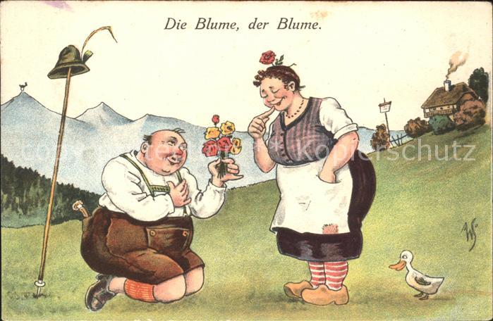 Verlag WS SB Nr. 459 Rosen Paar Gans