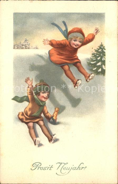 Kinder Child Enfants Neujahr Sekt