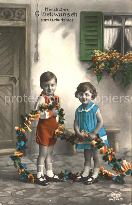 Foto Amag Nr. 64274/6 Kinder Glückwunsch Geburtstag B