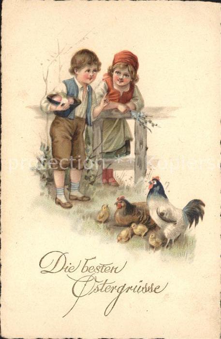 Ostern Easter Paques Kinder Huhn Hahn Küken