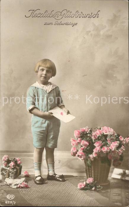 Foto EAS Nr. 6311/2 Kind Glückwunsch Geburtstag Brie