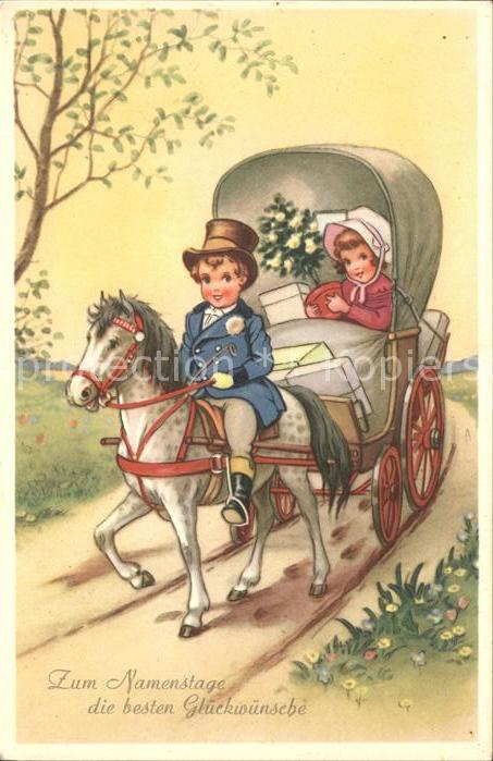Pferdekutschen Kinder Geschenke Glückwunsch Namenstag