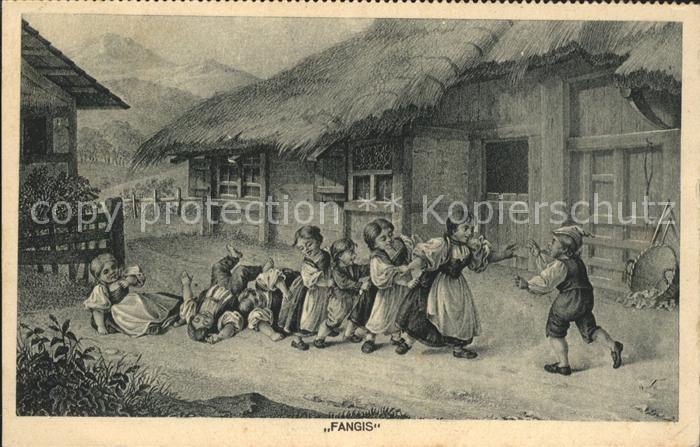 Kinder Child Enfants Spiel Fangis