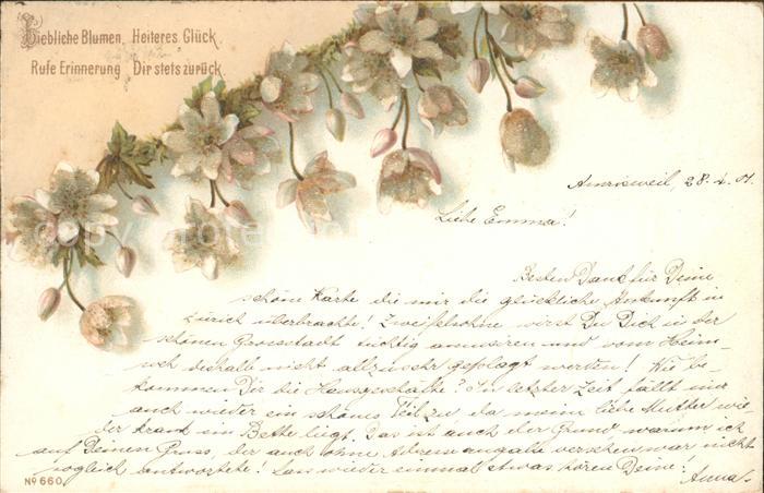 Blumen Gedicht Litho