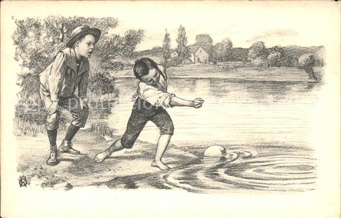 Kinder Child Enfants Steinehuepfen