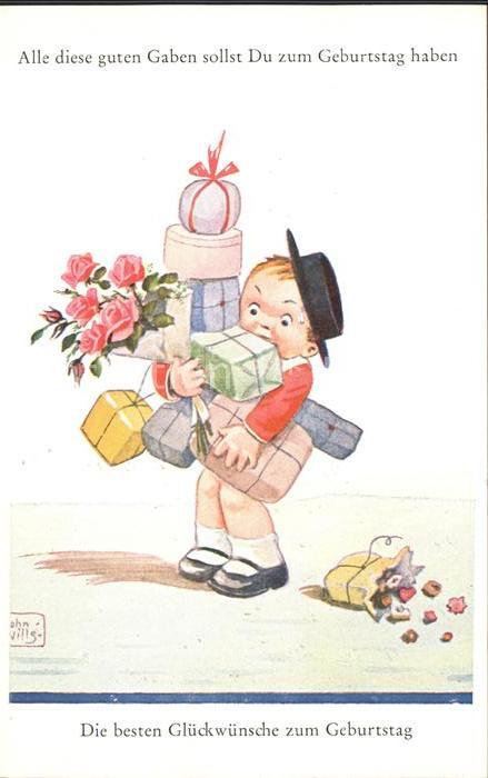 Geburtstag Kind Geschenke Rosen Kuenstlerkarte John Wills