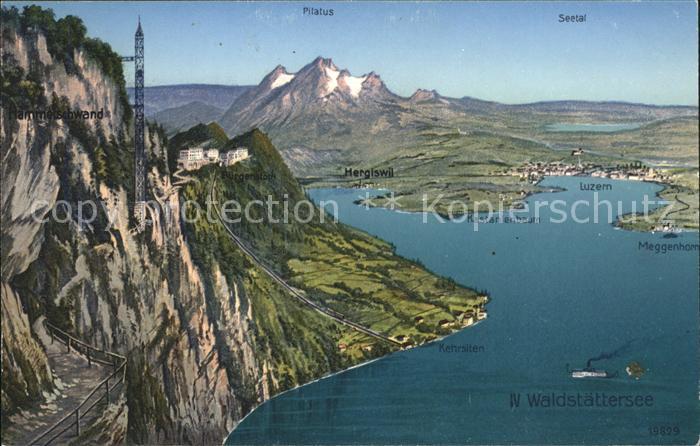 Hergiswil NW Waldstaettersee Seetal Luzern Hammerschwand Kastanienbaum