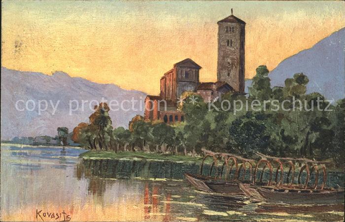 Locarno TI Rivapiana presso Chiesa Kuenstlerkarte