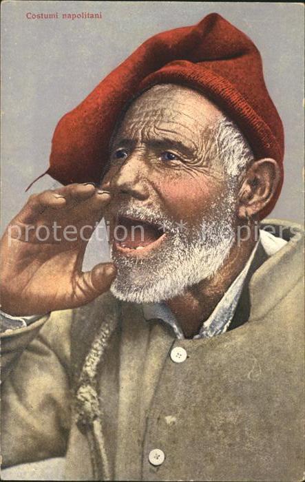 Neapel Napoli Costumi napoletani Tracht Mann