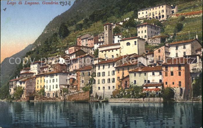 Gandria Lago di Lugano Litho