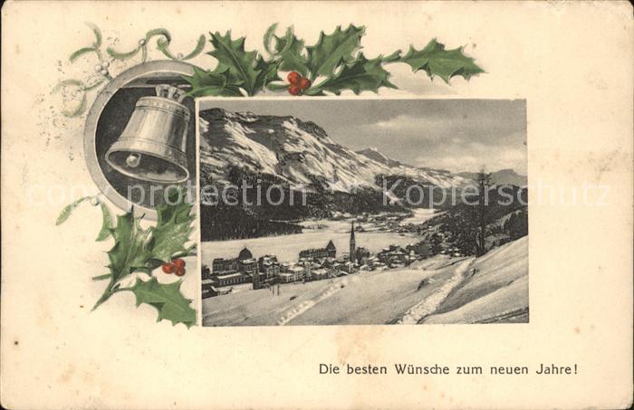 Helvetia Schweiz Neujahrskarte