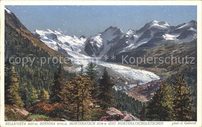 Foto Gaberell J. Nr. 5998 Bellavista Bernina Morteratsch Mor