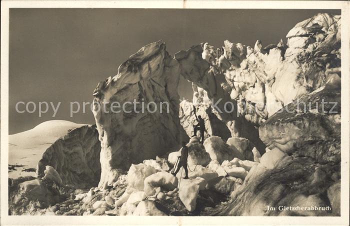 Bergsteigen Klettern Gletscher Foto-J.-Gaberell-Nr. 1710