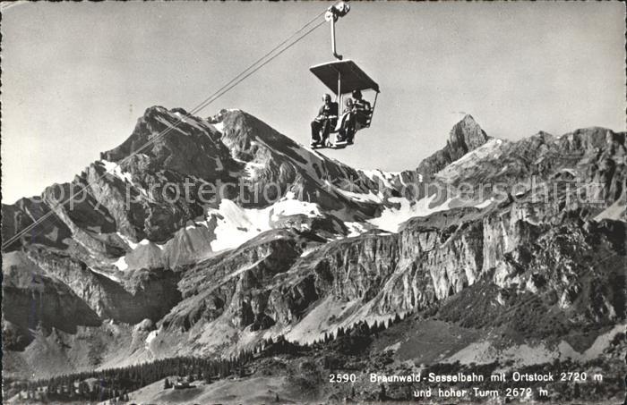 Sessellift Braunwald Ortstock Hoher Turm