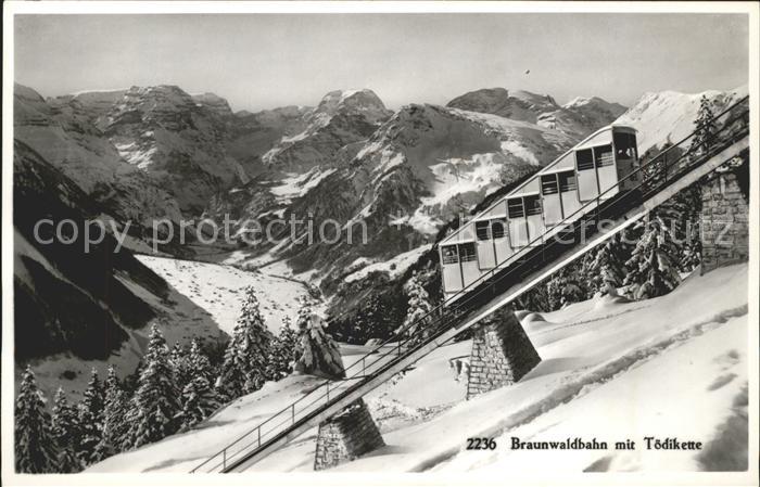 Zahnradbahn Braunwaldbahn Toedikette
