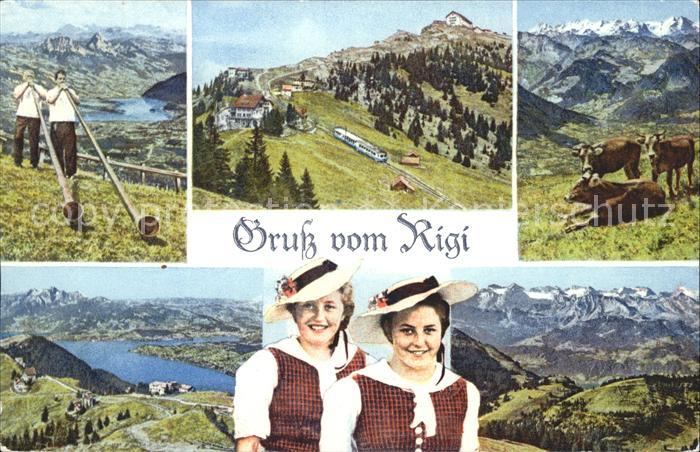 Alphorn Alphornbläser Trachten Rigi-Staffel Kul