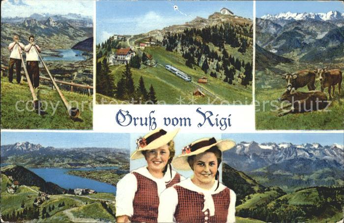 Alphorn Alphornbläser Rigi-Staffel Kulm Trachte