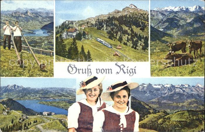 Alphorn Alphornbläser Rigi-Staffel Kulm Trachte
