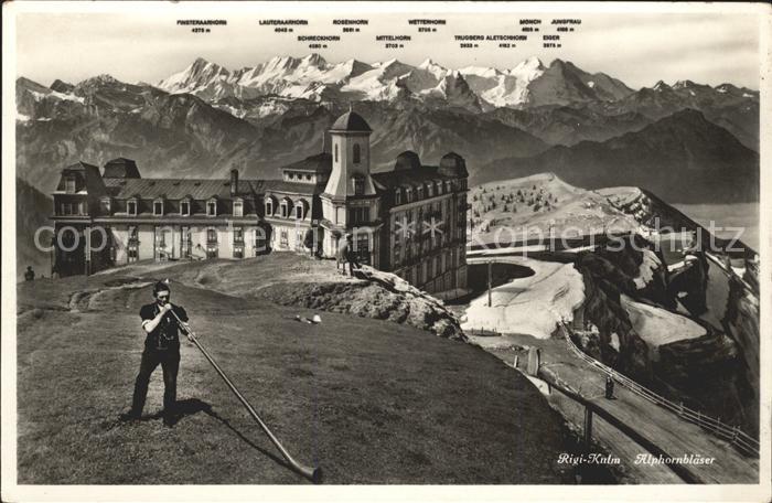 Alphorn Alphornblaeaser Rigi-Kulm Hotel